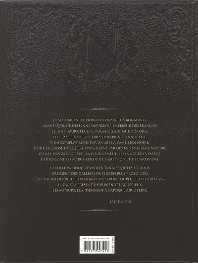 Verso de l'album Double masque Tome 4 Les deux sauterelles