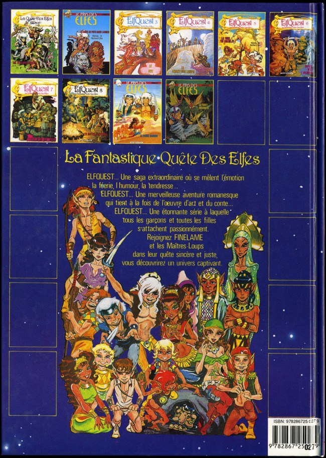 Verso de l'album ElfQuest - La Fantastique quête des elfes Tome 10 La forêt interdite