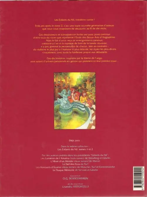 Verso de l'album Les Enfants du Nil Tome 3 Anges