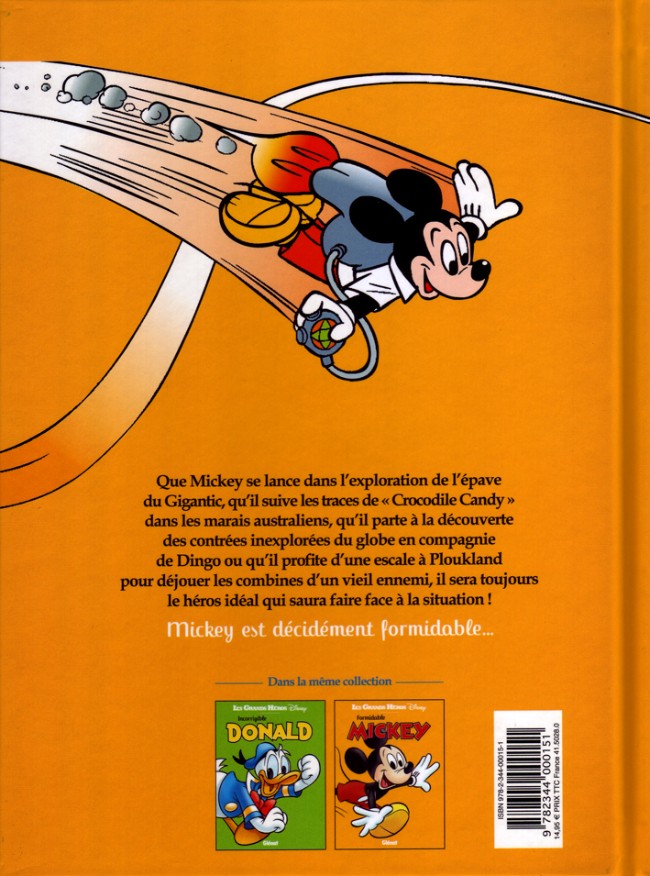Verso de l'album Les Grands Héros Disney Tome 2 Formidable Mickey