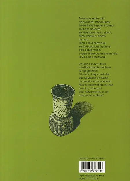 Verso de l'album Grigridédé
