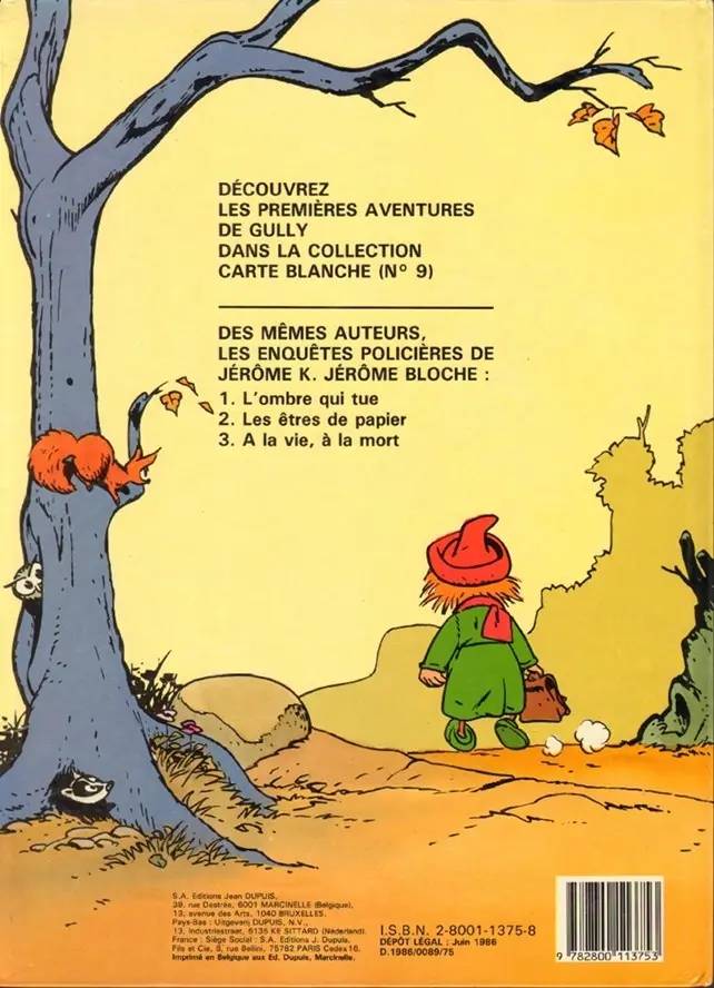 Verso de l'album Gully Tome 2 Le pays des menteurs