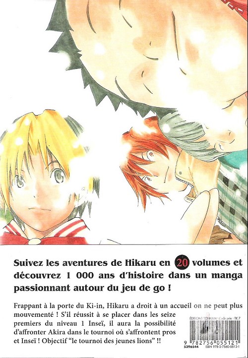 Verso de l'album Hikaru no go Edition deluxe 6