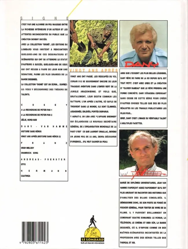 Verso de l'album Histoire sans héros Tome 2 Vingt ans après