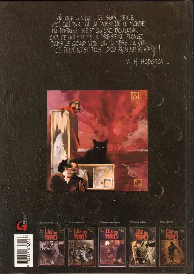 Verso de l'album L'Île des morts Tome 5 Acta est fabula