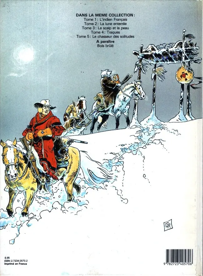 Verso de l'album L'Indien Français Tome 5 Le chasseur des solitudes