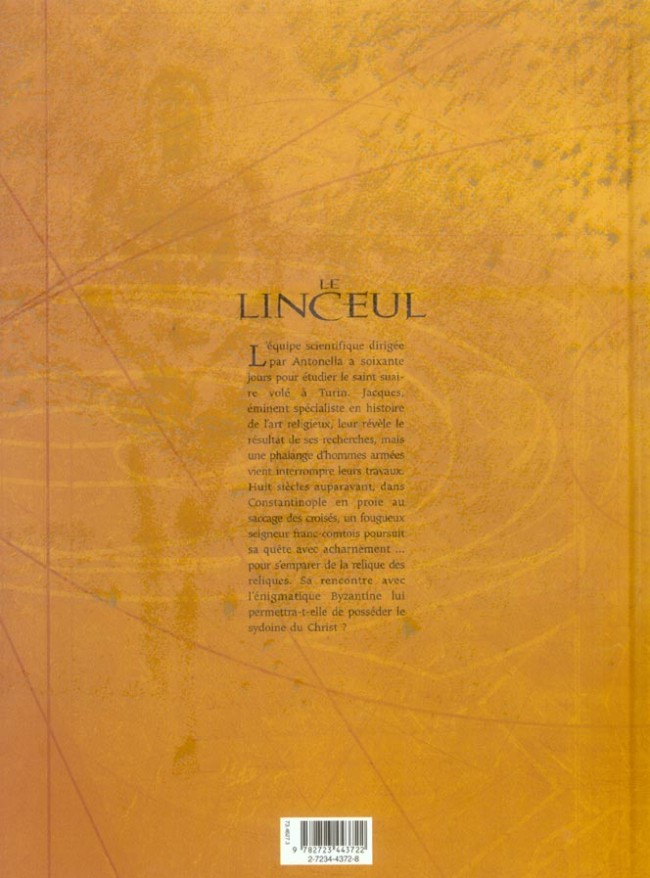 Verso de l'album Le Linceul Tome 2 Le cercle du sydoine