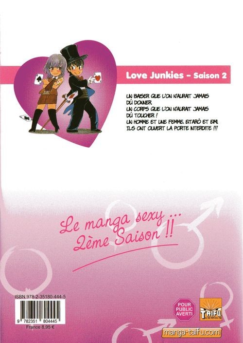 Verso de l'album Love junkies Saison 2 Tome 8