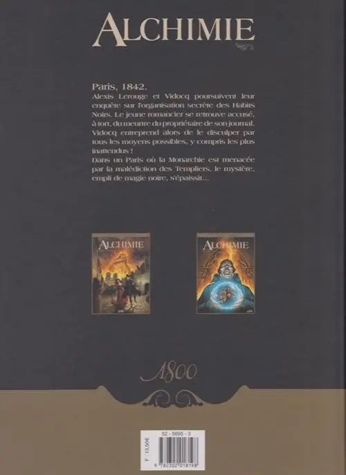 Verso de l'album Alchimie Tome 2 Le dernier roi maudit