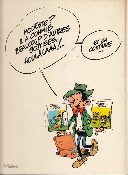 Verso de l'album Modeste et Pompon Tome 6 Modeste et Pompon - R2