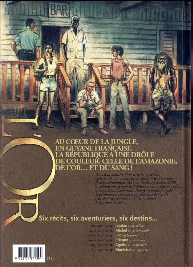 Verso de l'album L'Or Tome 4 Étienne ou le hibou