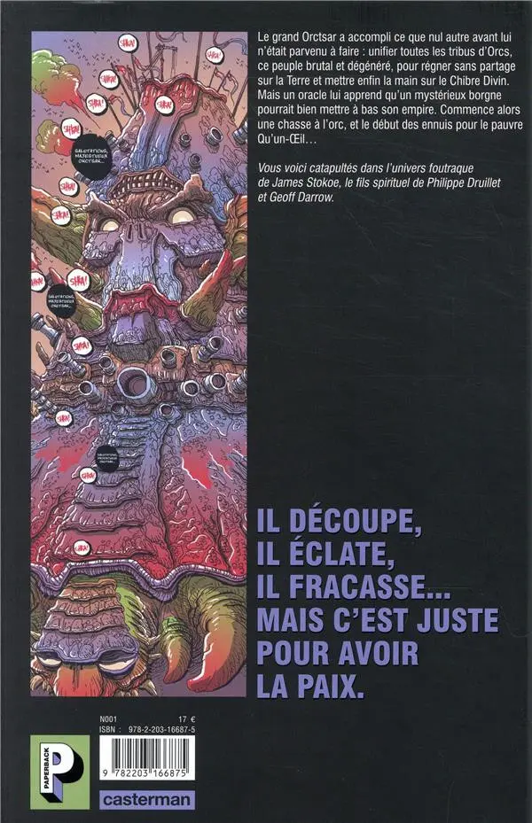 Verso de l'album Orc Stain Tome 1