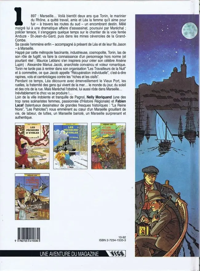 Verso de l'album Les Pêcheurs d'étoiles Tome 4 26, rue de la belle marinière Marseille