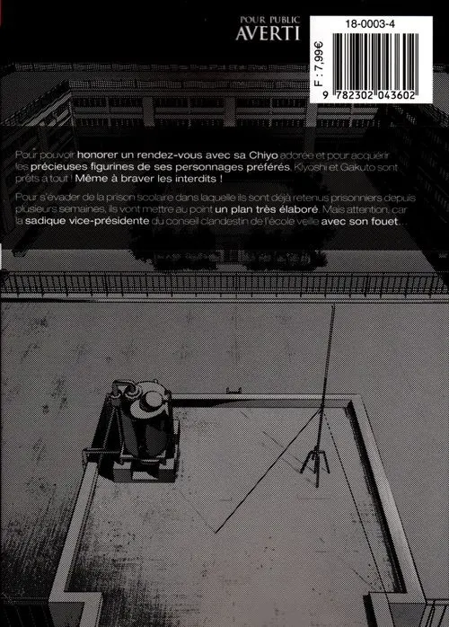 Verso de l'album Prison School 003
