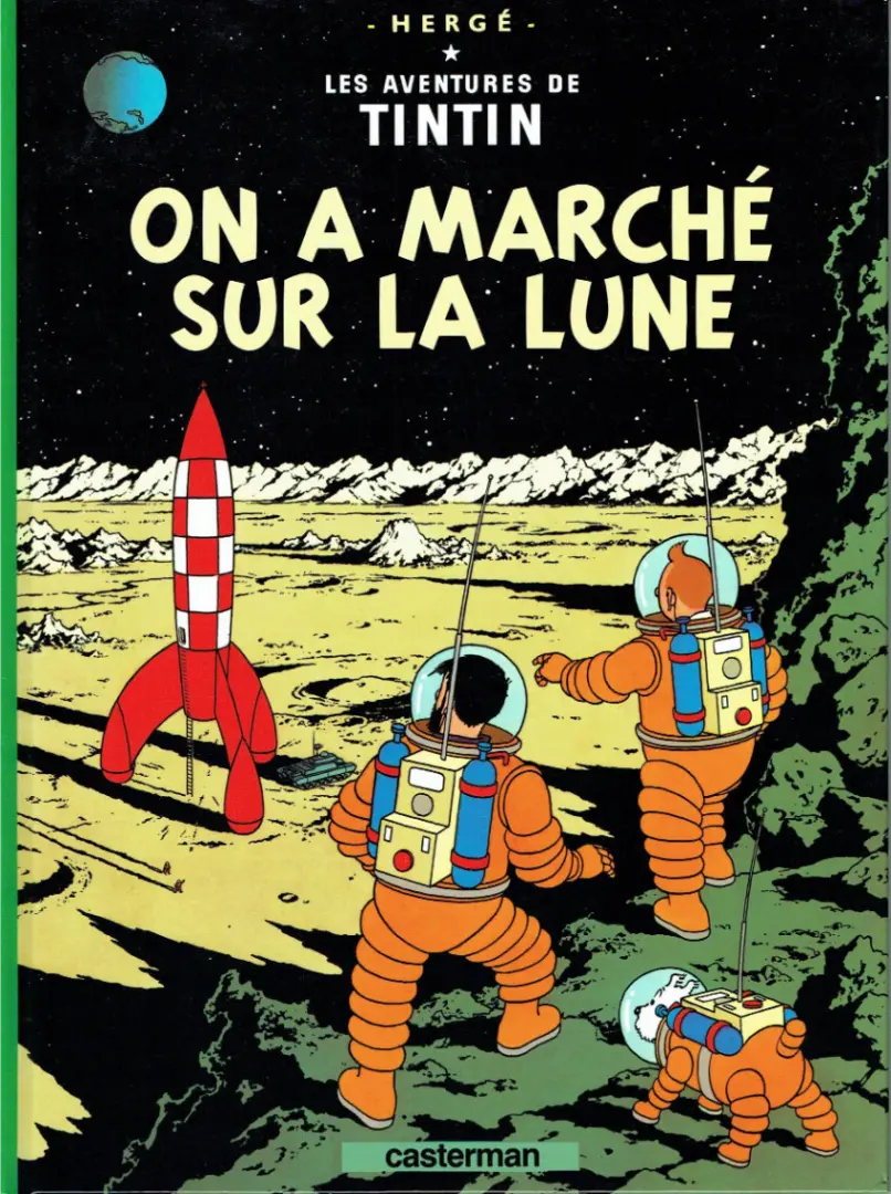 Couverture de l'album Tintin Tome 17 On a marché sur la Lune