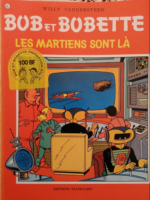 Couverture de l'album Bob et Bobette Tome 115 Les martiens sont là