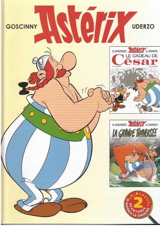 Couverture de l'album Astérix Tomes 21 et 22 Le cadeaux de César / La grande traversée
