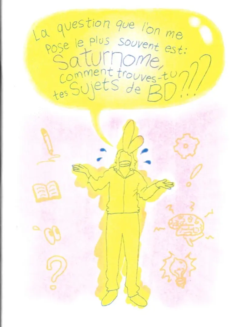 Couverture de l'album La question que l'on me pose le plus souvent est : Comment trouves-tu tes Sujets de BD ???