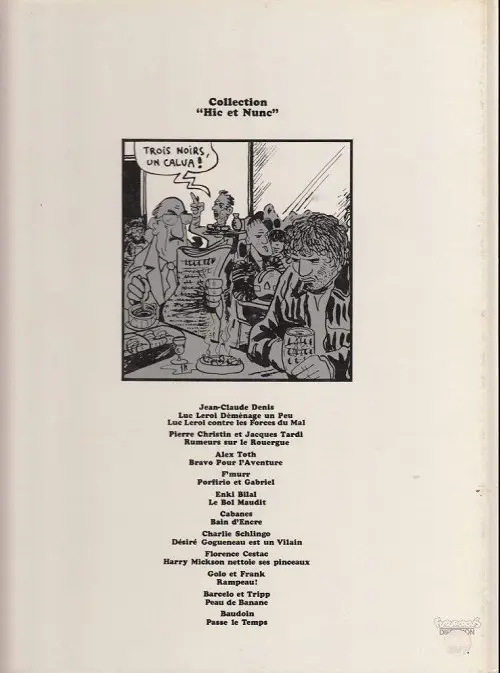 Verso de l'album Rampeau ! Tome 1