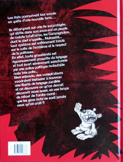 Verso de l'album Rat's Tome 10 Les gros mots