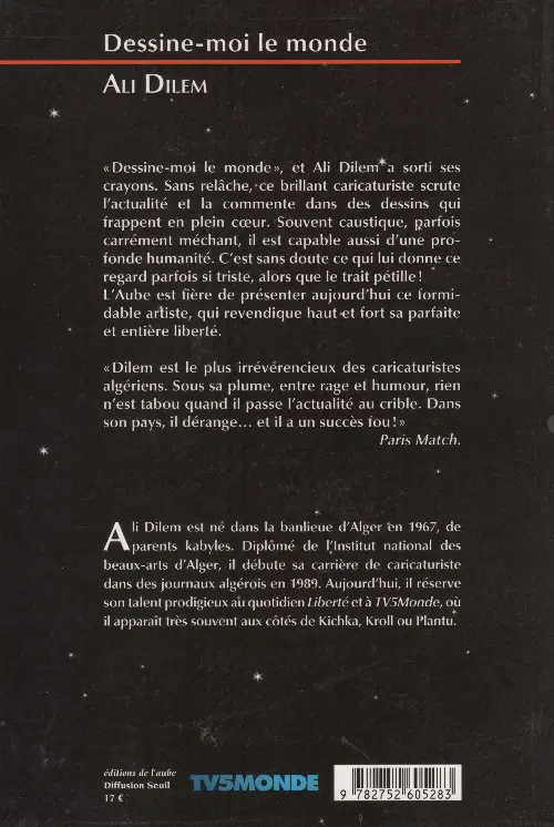 Verso de l'album Dessine-moi le Monde