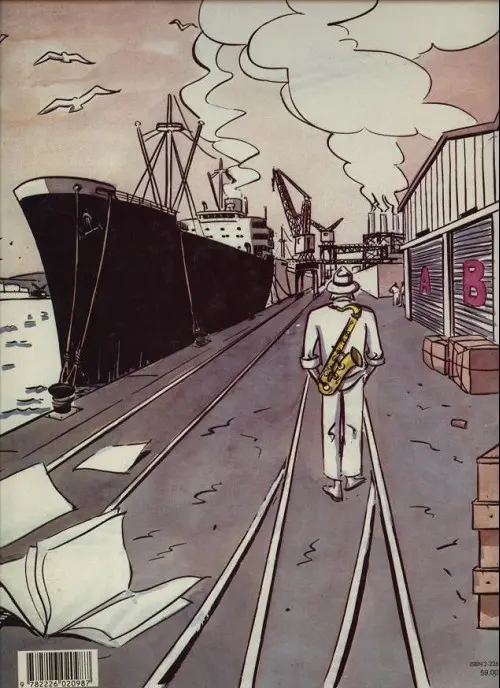 Verso de l'album Rimbo Tome 1 La trajectoire du loup