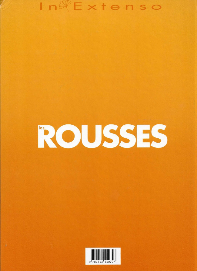 Verso de l'album Les Rousses