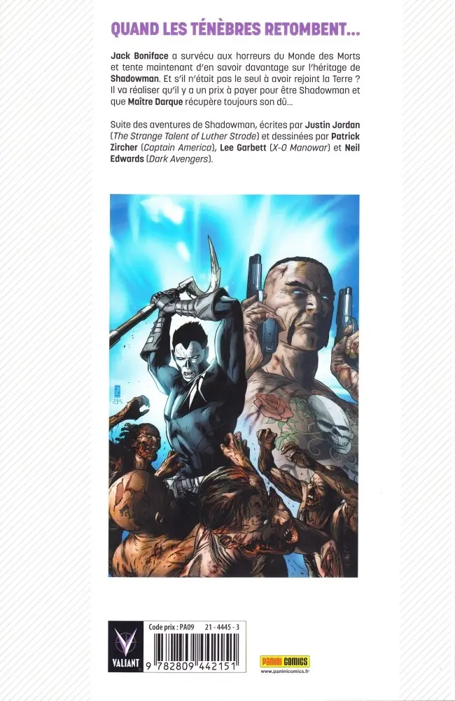 Verso de l'album Shadowman Tome 2 La Vengeance de Darque