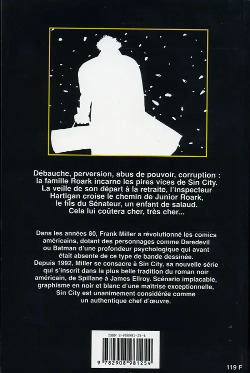 Verso de l'album Sin City Tome 4 Cet enfant de salaud