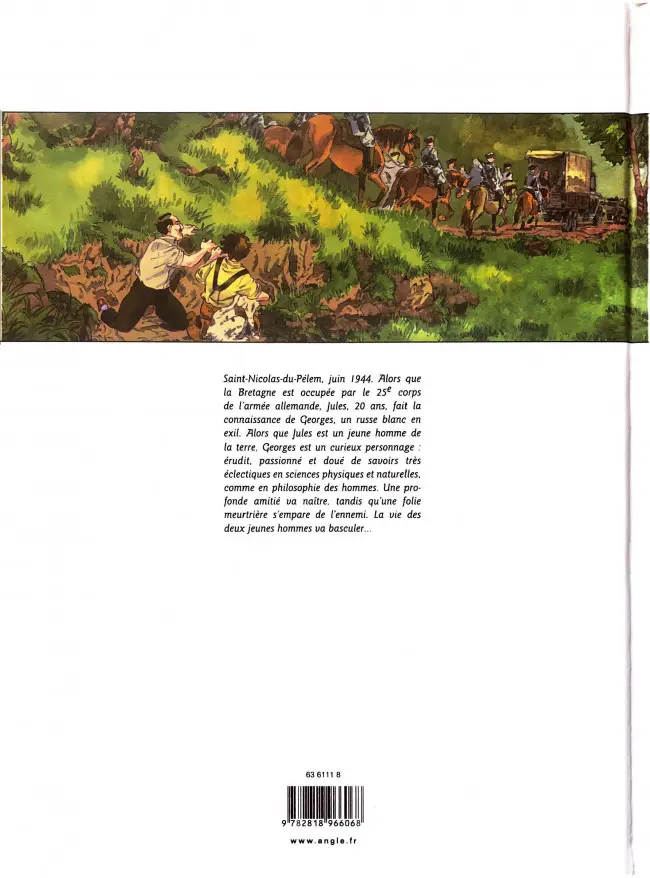 Verso de l'album Les Souliers Rouges