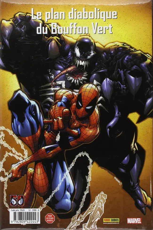 Verso de l'album Spider-Man - Le Cauchemar