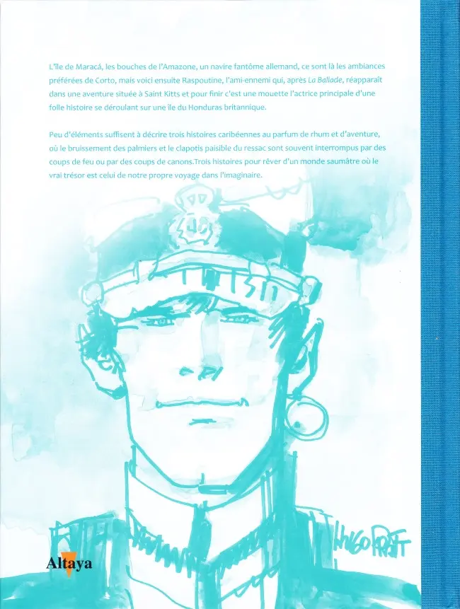 Verso de l'album Tout Pratt Tome 4 Corto Maltese - Sous le drapeau des pirates
