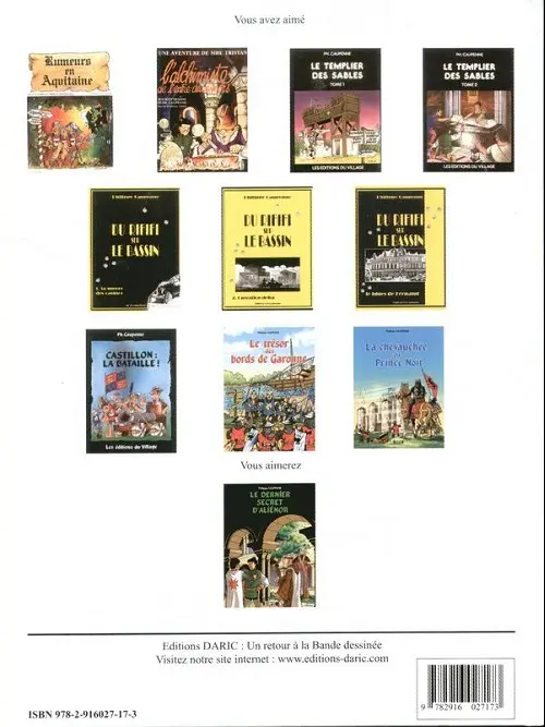 Verso de l'album Les Aventures de Tristan Queceluila Tome 8 Le dernier secret d'Aliénor
