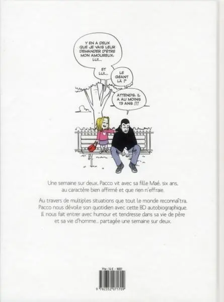 Verso de l'album Une semaine sur deux Tome 1