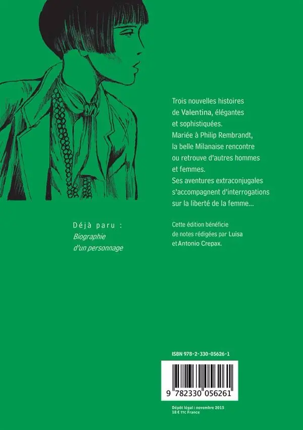 Verso de l'album Valentina Actes Sud Tome 2 Fréquentations dangereuses