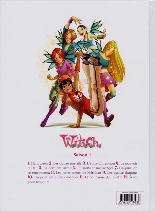 Verso de l'album W.I.T.C.H. Tome 8 Les Roses noires de Méridian