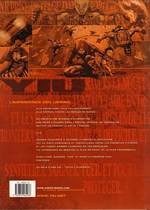 Verso de l'album Yiu Premières missions Tome 3 L'impératrice des larmes