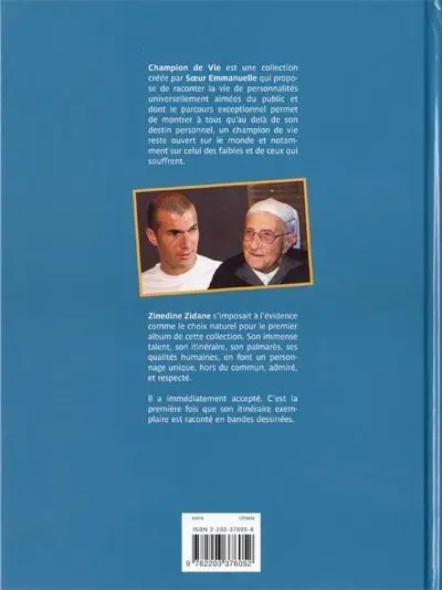 Verso de l'album Zidane