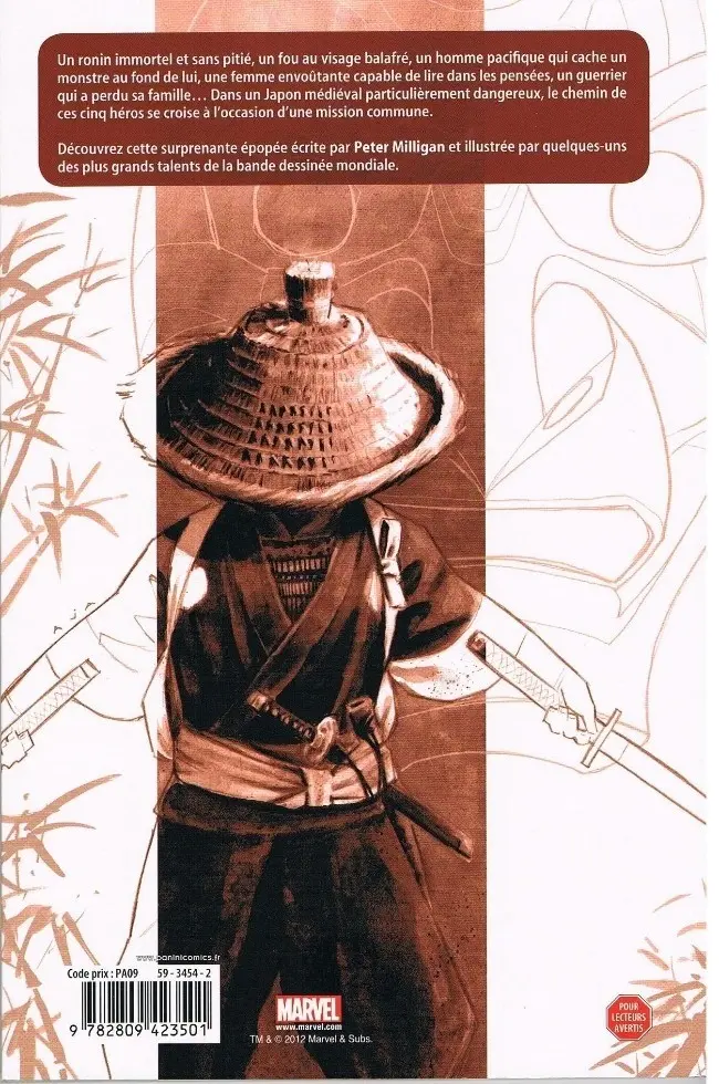 Verso de l'album 5 Ronin - La Voie du samouraï Deadpool