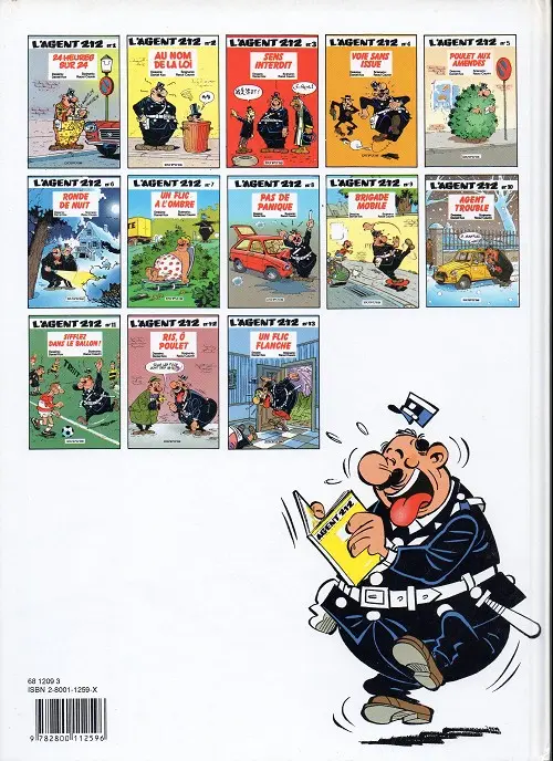 Verso de l'album L'Agent 212 Tome 6 Ronde de nuit