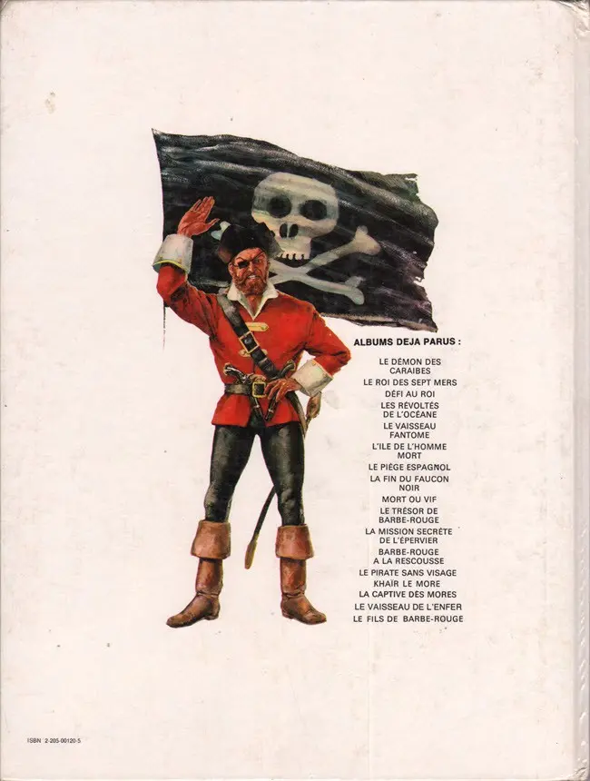 Verso de l'album Barbe-Rouge Tome 3 Le fils de Barbe-Rouge