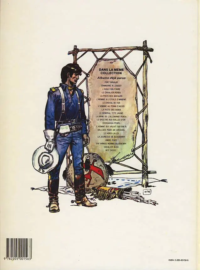 Verso de l'album Blueberry Tome 1 Fort Navajo