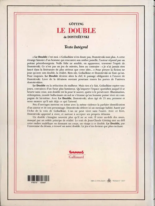 Verso de l'album Le double