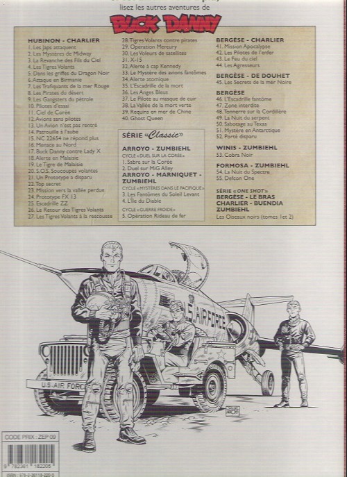 Verso de l'album Buck Danny «Classic» Tome 5 Opération rideau de fer