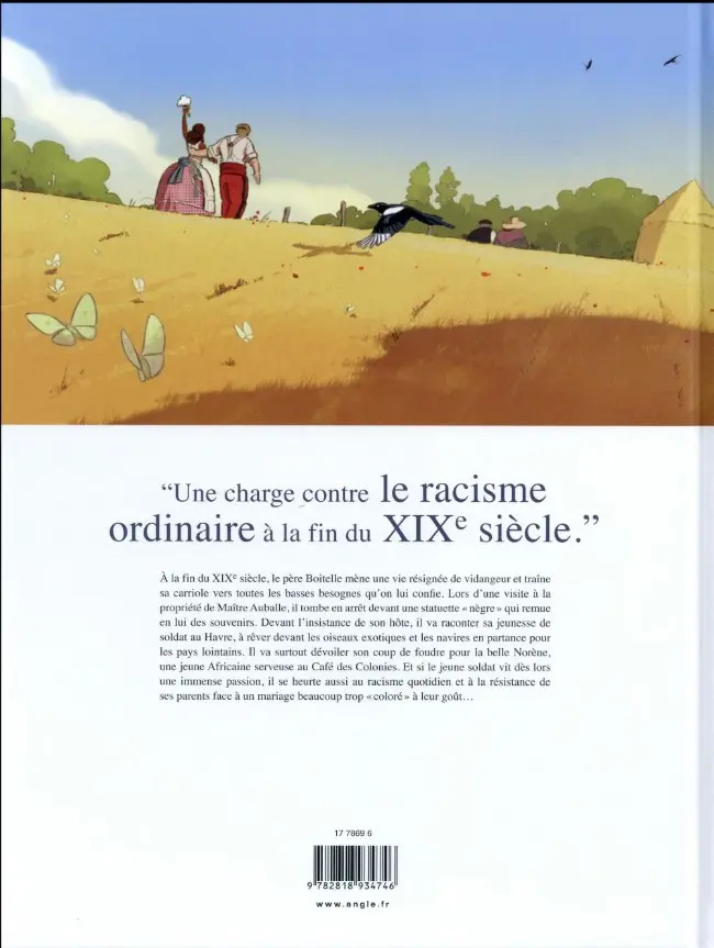Verso de l'album Le Café des Colonies Boitelle et le Café des Colonies
