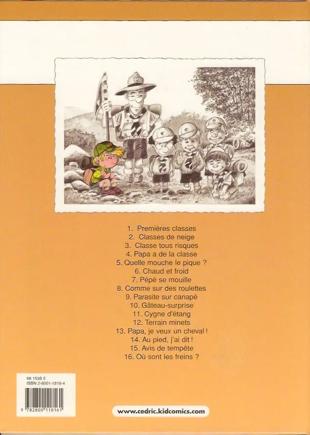 Verso de l'album Cédric Tome 4 Papa a de la classe