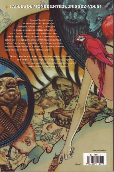 Verso de l'album Fables Tome 2 La ferme des animaux