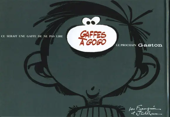Verso de l'album Gaston Tome 2 Gala de gaffes