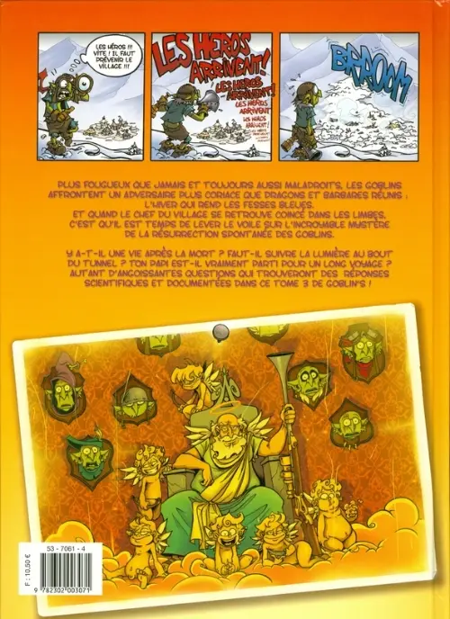 Verso de l'album Goblin's Tome 3 Sur la terre comme au ciel
