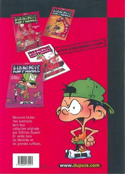 Verso de l'album Kid Paddle Tome 4 Full métal casquette